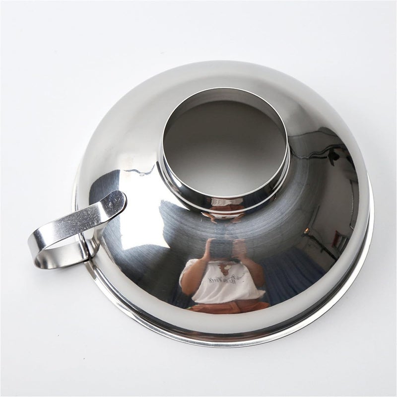 Stainless Steel Kitchen Funnels For Oil Dressing Sauce Jam 2 Sizes Set - Image 5
