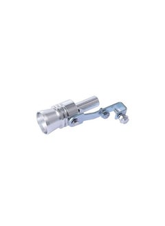 Turbo-Sound Pipes Whistle Effect for Exhaust Pipes Aluminum Alloy Size Large (Dyt-1699L) Silver