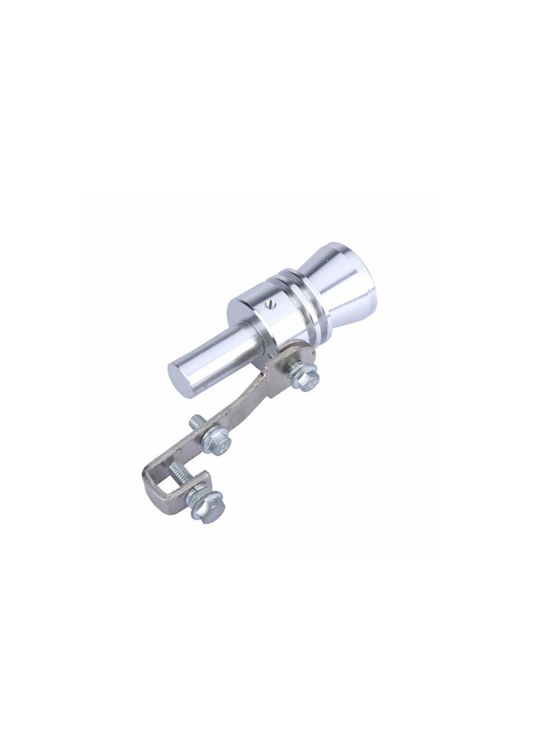 Royal - Turbo-Sound Pipes Whistle Effect for Exhaust Pipes Aluminum Alloy Size Large (Dyt-1699L) Silver - Image 1