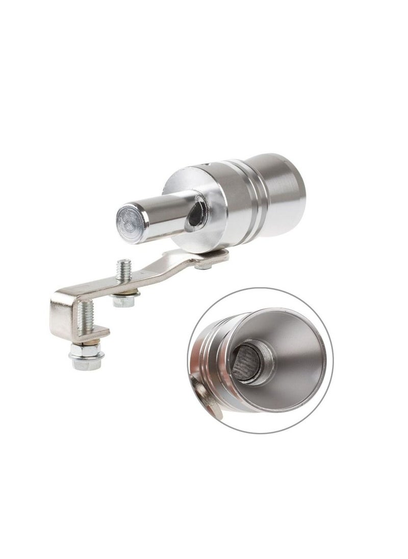 Royal - Turbo-Sound Pipes Whistle Effect for Exhaust Pipes Aluminum Alloy Size Large (Dyt-1699L) Silver - Image 1