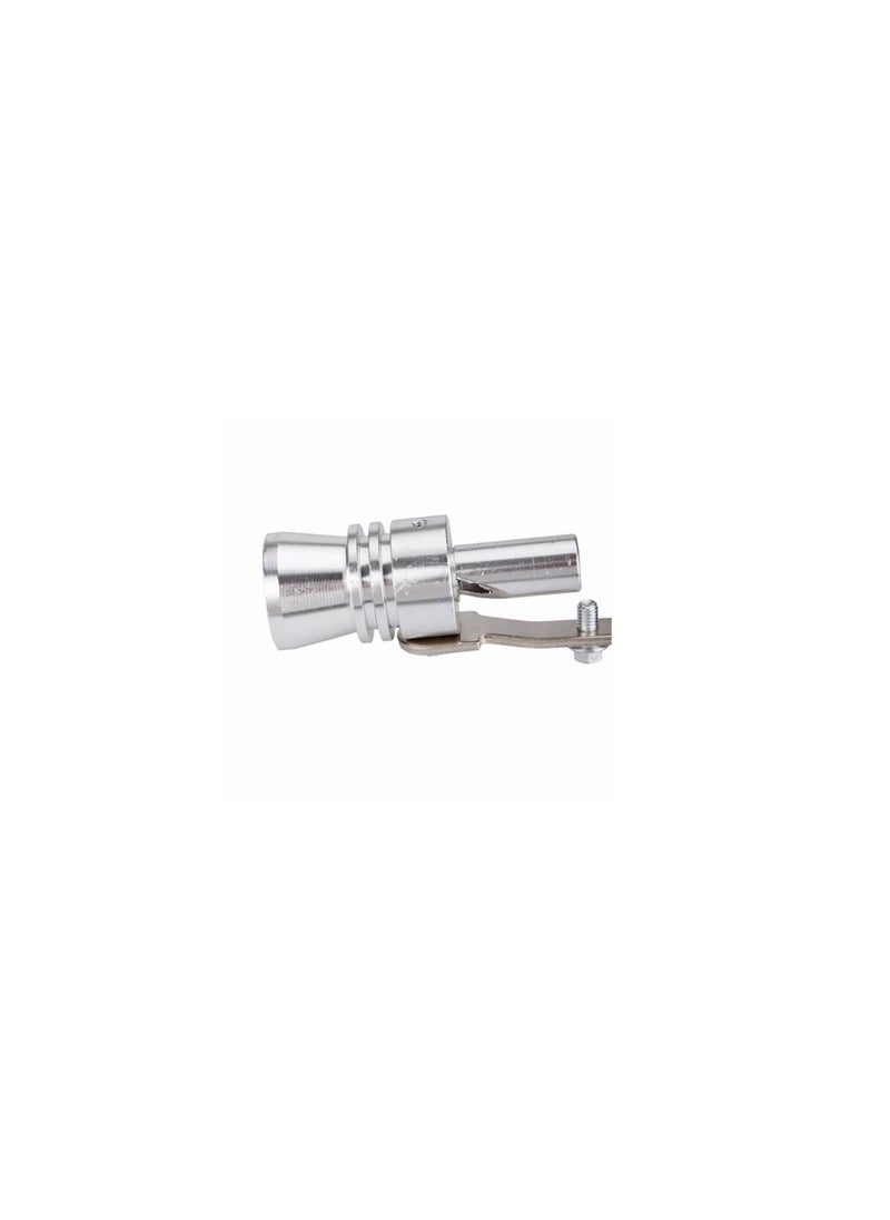 Royal - Turbo-Sound Pipes Whistle Effect for Exhaust Pipes Aluminum Alloy Size Large (Dyt-1699L) Silver - Image 1