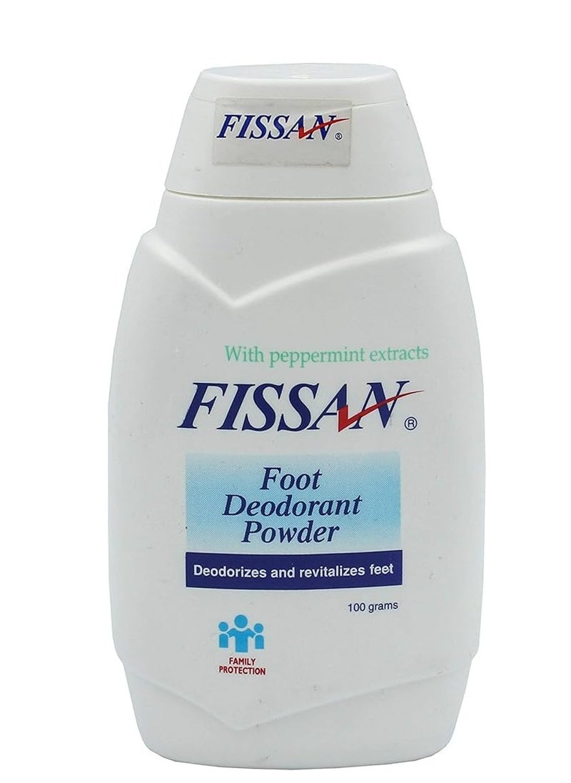 fissan White foot deodorizing powder, 100 grams 