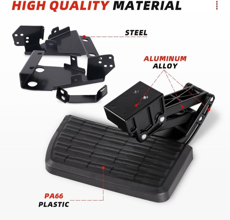 Aurorasters Rear Bed Step Bumper Steps for 2021-2023 Ford F150 - Image 3