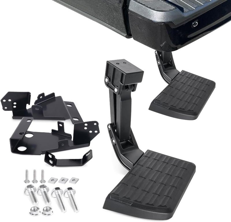 Aurorasters Rear Bed Step Bumper Steps for 2021-2023 Ford F150 - Image 1
