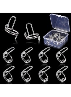 10Pcs Wudu Nail Rings For Acrylic Nails, Size Adjustable Fingernail Rings No Adhesive, Reusable Halal Nail Ring Set, Daily Wear Non-Tarnish, Silver Metal Ring For Press On Nails With No Glue