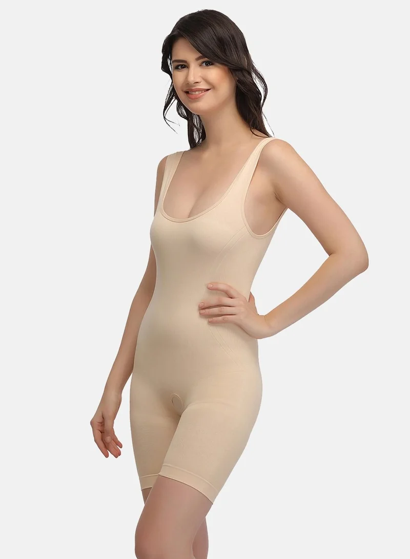 كلوفيا Clovia Laser-Cut No-Panty Lines High Compression Body Suit in Skin