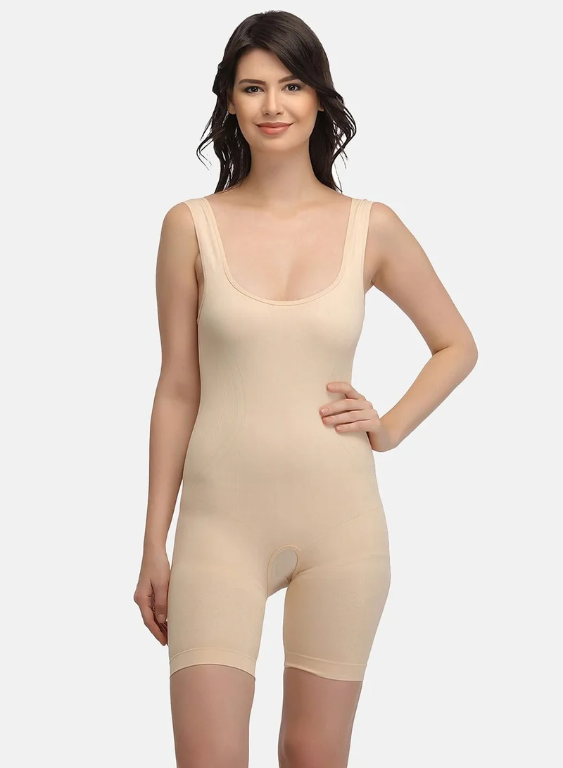 كلوفيا Clovia Laser-Cut No-Panty Lines High Compression Body Suit in Skin