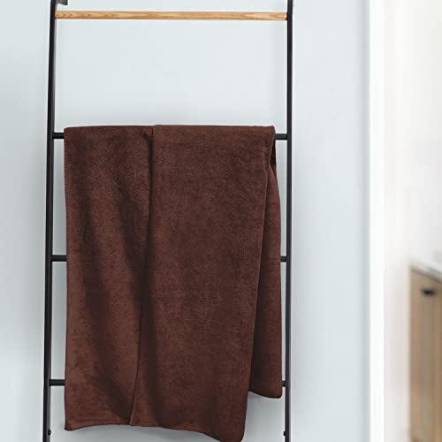 Sassoon Venir Microfiber 1 Piece Men Bath Towel 450 GSM (70x145cm, Cocoa Color) Ultra Soft Material, Towel for Daily use - Image 2