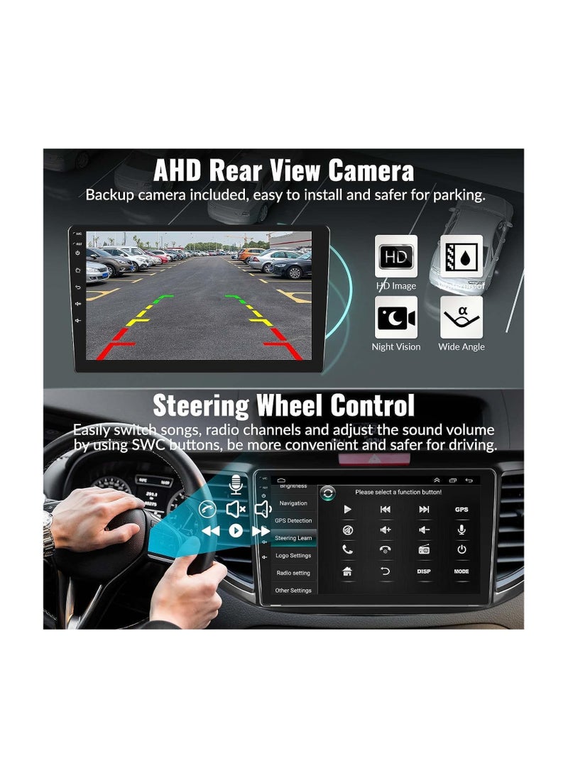 Android Car Stereo for Honda CRV 2012 2013 2014 2015 2016 1GB RAM 32GB ROM Mirror-Link Wi-Fi BT, Radio GPS Navigation, 9 Inch IPS Touch Screen with Backup Camera Included
