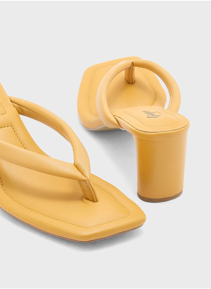 Ginger Padded Toe Post Heel Sandal