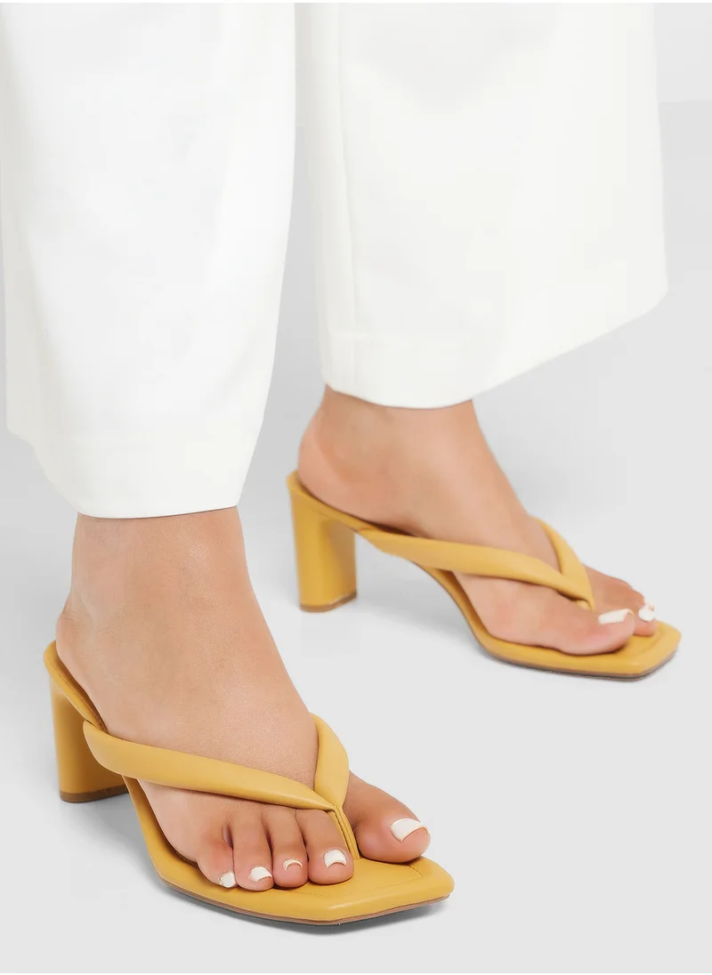 Ginger Padded Toe Post Heel Sandal