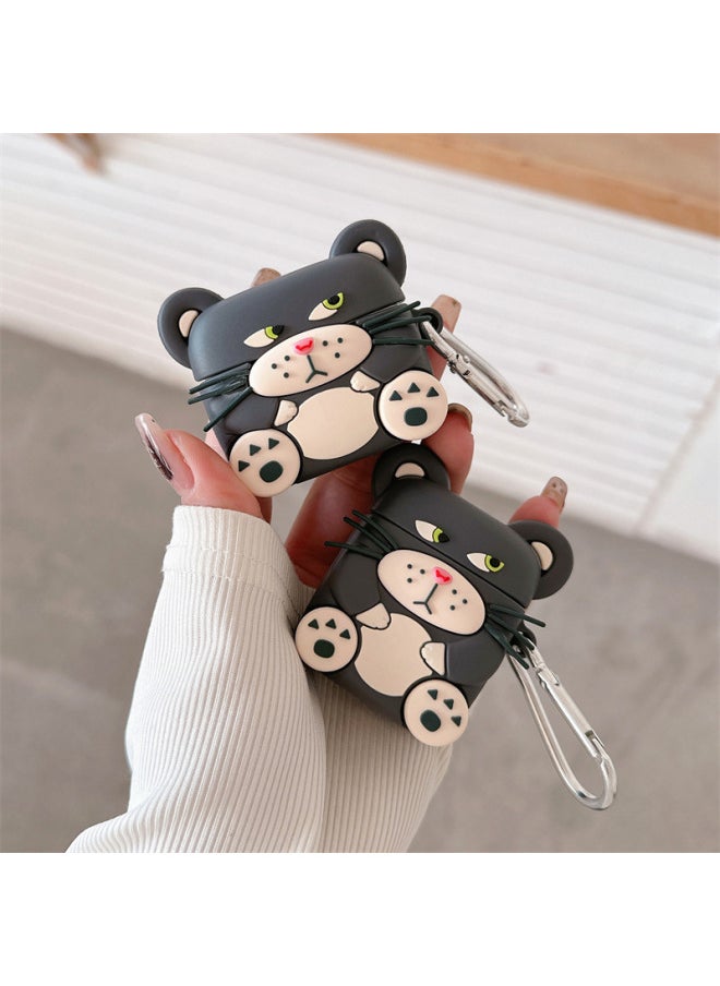 Generic - Cartoon Lucifer Cat Airpods Pro2 Cute 2 Generation 3 Generation For Apple Bluetooth Earphone Case-Color:Lucifer Cat Hook-Applicable Model:airpods 1/2 Generation - Image 1