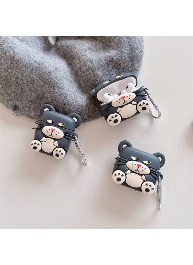 Generic - Cartoon Lucifer Cat Airpods Pro2 Cute 2 Generation 3 Generation For Apple Bluetooth Earphone Case-Color:Lucifer Cat Hook-Applicable Model:airpods 1/2 Generation - Image 1