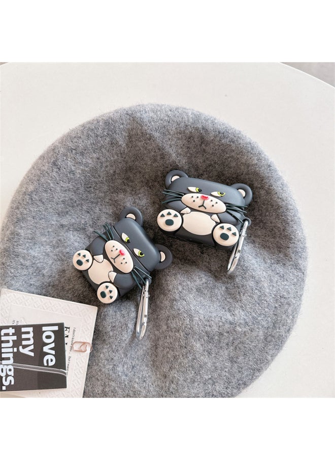 Generic - Cartoon Lucifer Cat Airpods Pro2 Cute 2 Generation 3 Generation For Apple Bluetooth Earphone Case-Color:Lucifer Cat Hook-Applicable Model:airpods 1/2 Generation - Image 1