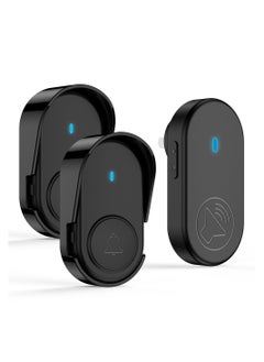 KASTWAVE Wireless Doorbell Kit for Homes and Offices - IP65 Waterproof, Front and Rear Door Distinction, 1050+ Feet Range, 38 Melodies - Ideal for Home, Office, and Classroom Use(European Standard Plug)  - Image 1