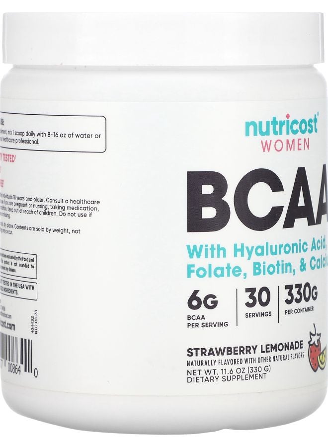 Nutricost Women BCAA Strawberry Lemonade 11.6 oz (330 g) - Image 2