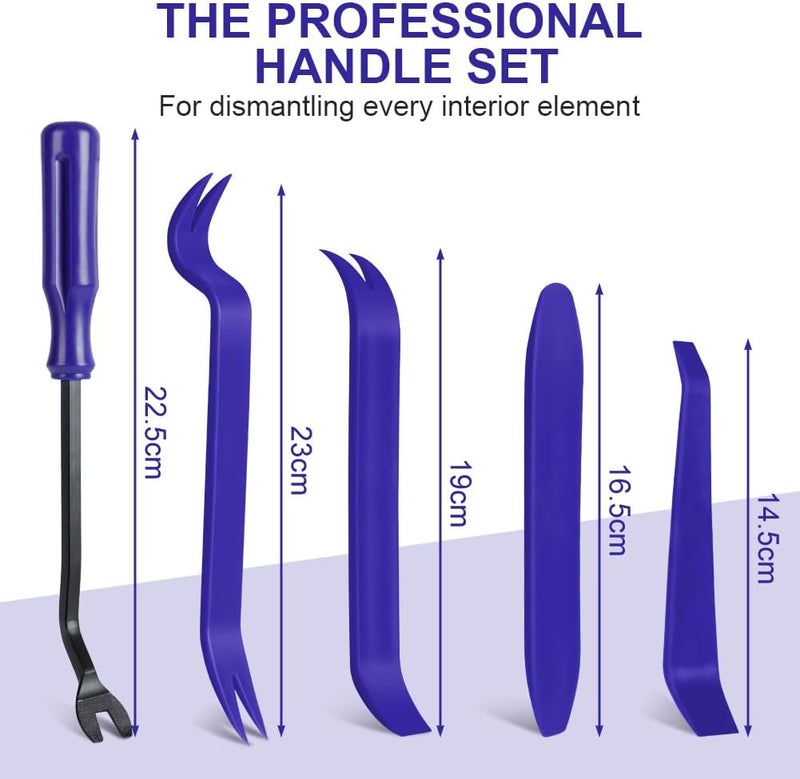 flintronic 5 Pieces Removal Tool Kit for Car Repair and Trim Installation - Image 2