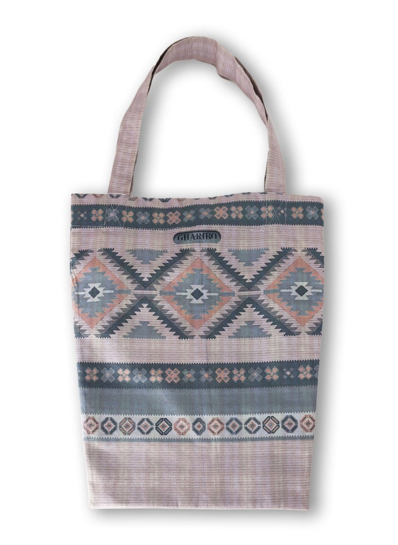 Gharibo Bags - casual printed satin triangle tote  bag t230019c - Image 1