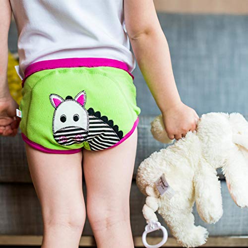 ZOOCCHINI Girls 3 Piece Organic Training Pant Set - Safari Friends (2T-3T) - Image 3