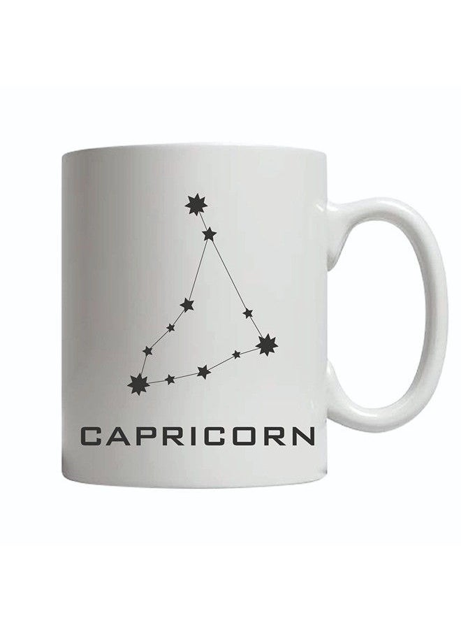 Giftmate - Giftmate Capricorn Coffee Mug Zodiac Sign Printed Ceramic Tea and Coffee Mug 320ml Star Sign Astrology Mugs - Image 1