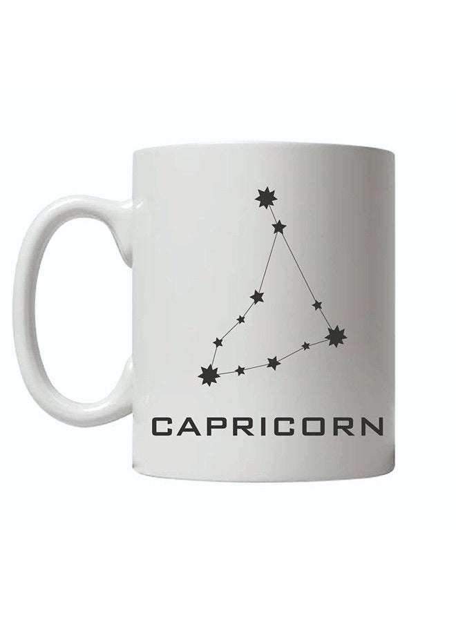 Giftmate - Giftmate Capricorn Coffee Mug Zodiac Sign Printed Ceramic Tea and Coffee Mug 320ml Star Sign Astrology Mugs - Image 1