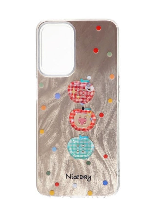 Plastic Back Cover For Oppo A55 4G, Multi Color - Image 1