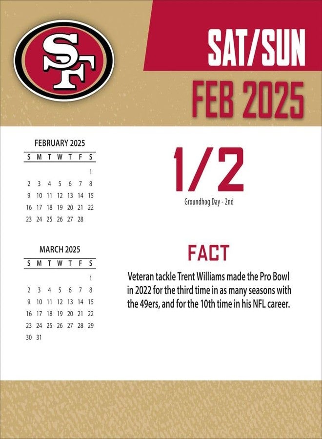 Turner Licensing Turner Sports San Francisco 49ers 2025 Box Calendar (25998053055) - Image 3
