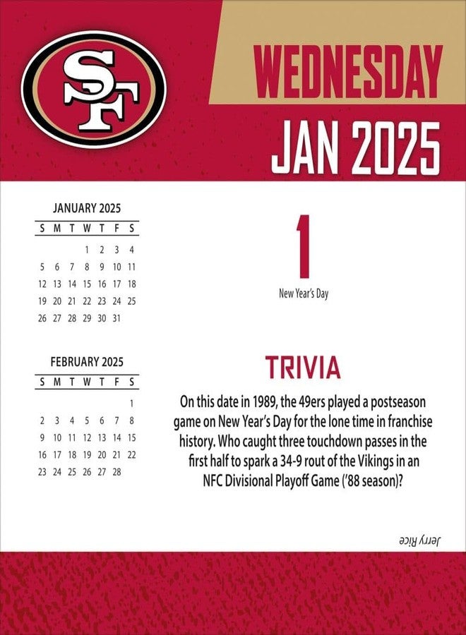 Turner Licensing Turner Sports San Francisco 49ers 2025 Box Calendar (25998053055) - Image 2