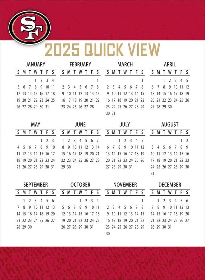 Turner Licensing Turner Sports San Francisco 49ers 2025 Box Calendar (25998053055) - Image 4