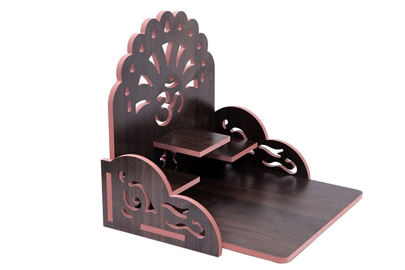 PRIMEFAIR Wooden Wall Mounted Hanging Puja Temple Wood God Stand for Pooja Room Mandir Devghar Stand Temple Home Temple Home Wall Temple Waterproof TEMPLE004 - Image 4