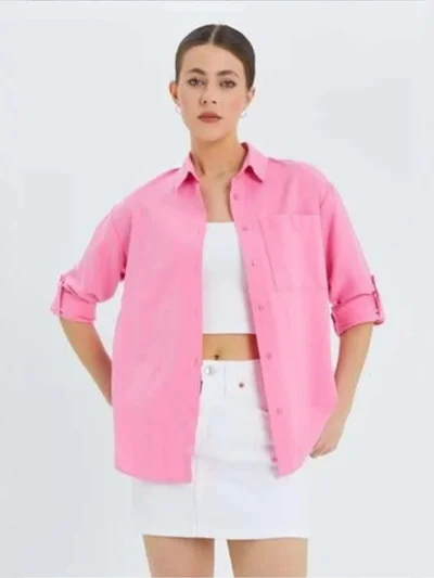 MixRay Mixray Long Sleeve Button-Up Shirt with Pocket