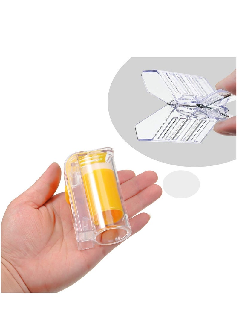 SYOSI 5 Pieces Plastic Bee Queen Clips Transparent Bee Cages with Queen Bee Marking Bottle for Beekeepers Mark Tool(1 pcs Marker Bottle +5 pcs Clip)  - Image 4