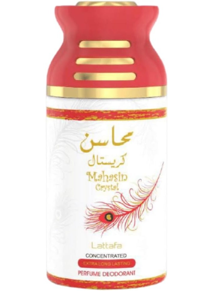 Lattafa Mahasin Crystal  For Women Perfumed Spray 250Ml - Image 1