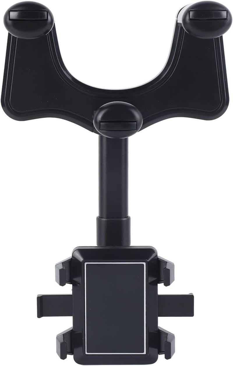 ANGGREK Car Navigation Support Bracket, Intuitive Avoid Shaking Rearview Mirror Phone Holder One Key Installation for Driving - Image 1