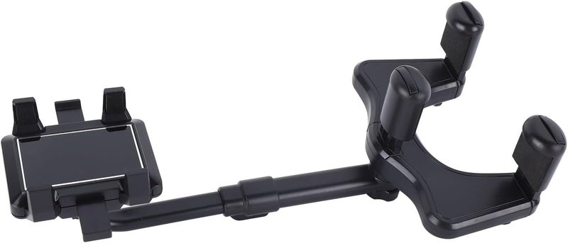 ANGGREK Car Navigation Support Bracket, Intuitive Avoid Shaking Rearview Mirror Phone Holder One Key Installation for Driving - Image 5