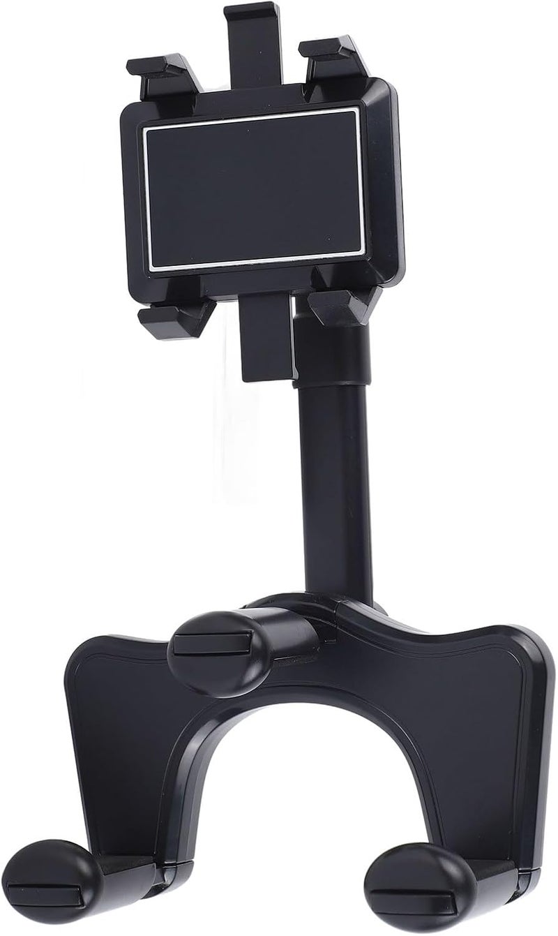 ANGGREK Car Navigation Support Bracket, Intuitive Avoid Shaking Rearview Mirror Phone Holder One Key Installation for Driving - Image 4