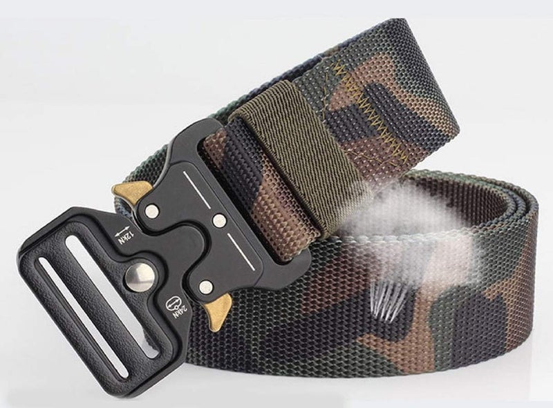 Contacts Men's Synthetic Quick Release Buckle Nylon Belt (Free Size)… - Image 1