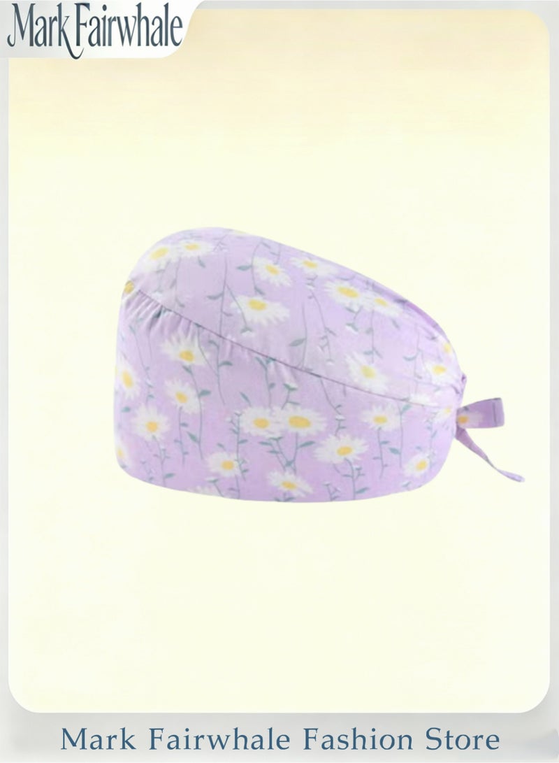 Mark Fairwhale New Small Floral Print Three Piece Medical Work Cap - Image 2