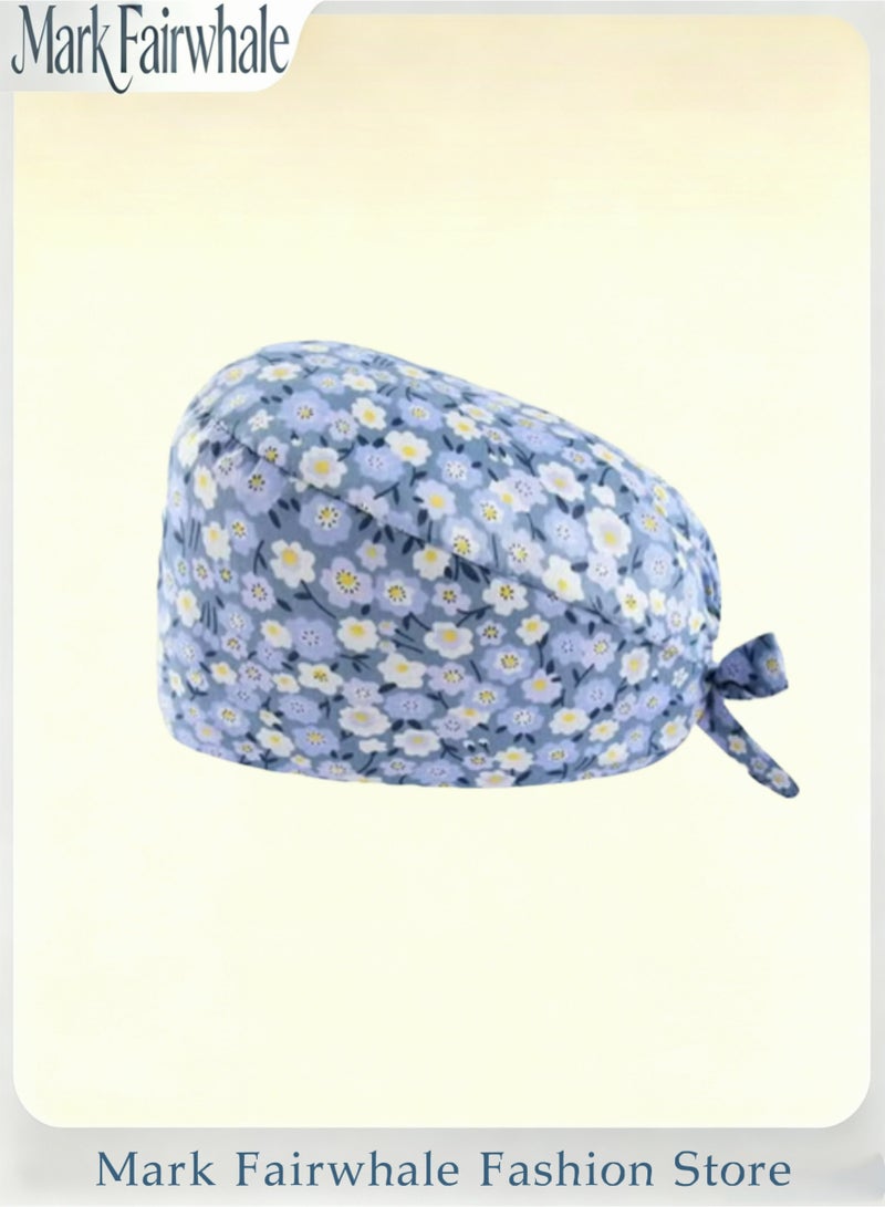 Mark Fairwhale New Small Floral Print Three Piece Medical Work Cap - Image 4