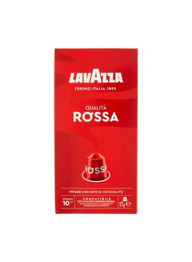 Lavazza Espresso Qualita Rossa (10/13) 10 Caps 57gm