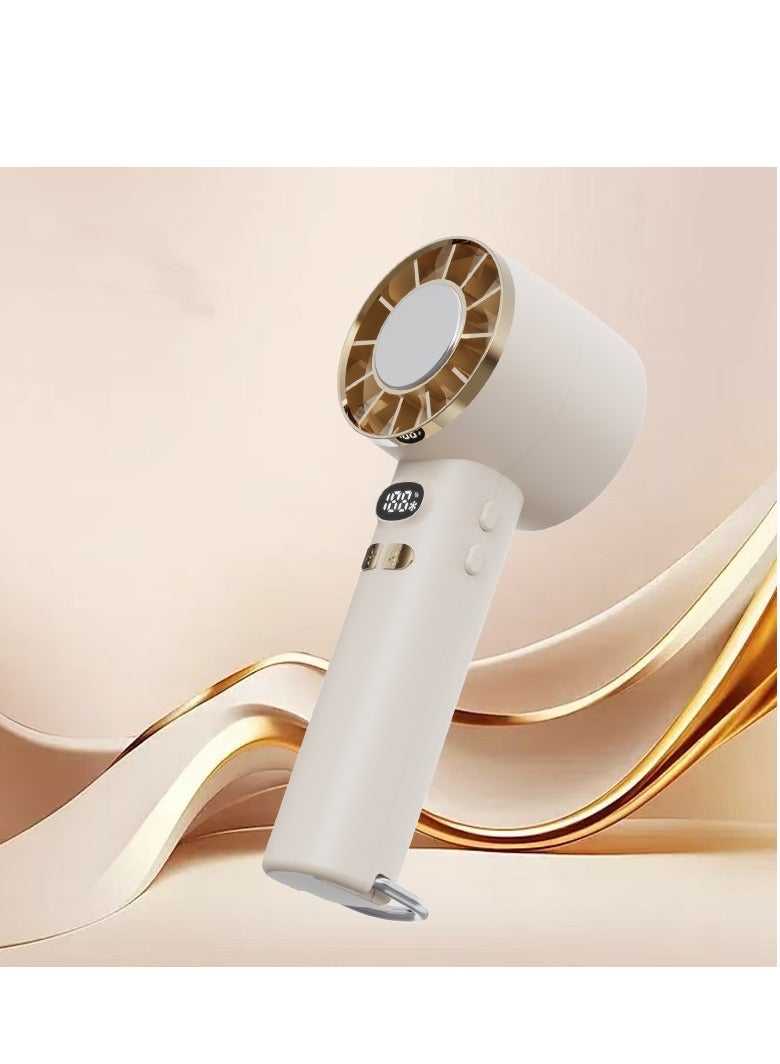 Handheld Fan USB Charging Digital Display - Portable Outdoor Fan