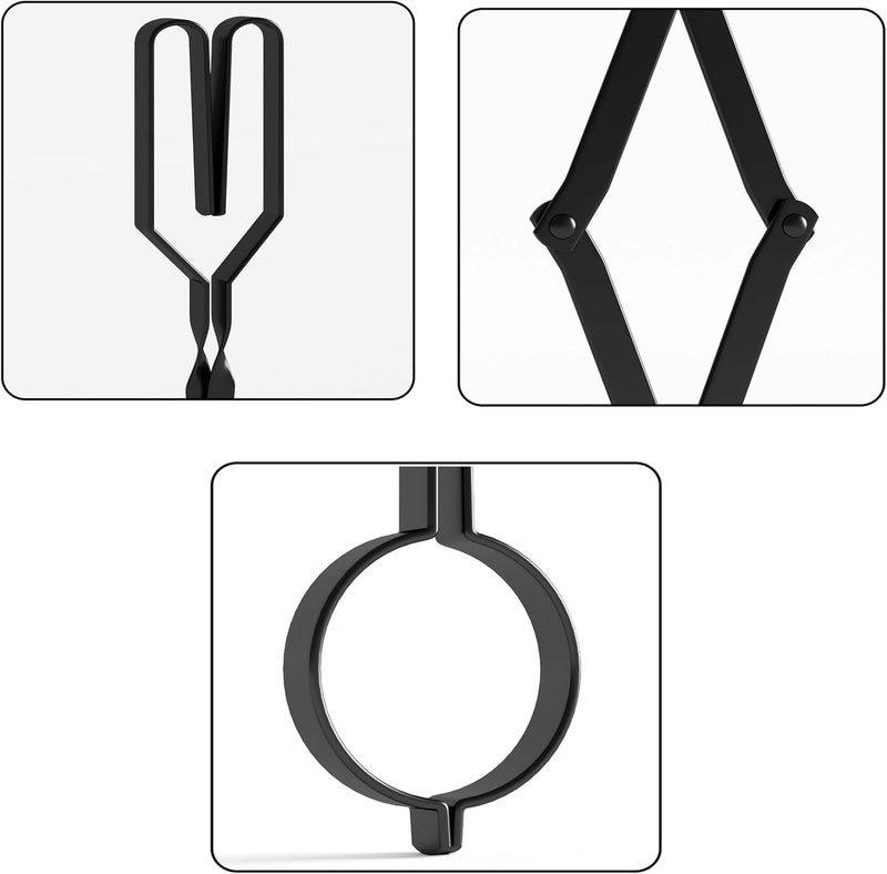 Loquat Arc Design Fireplace Tools, 26'' Firewood Tongs Log Grabber with Handcrafted Wrought Iron for Indoor Fireplace/Outdoor Fire Pit Campfire - Image 4