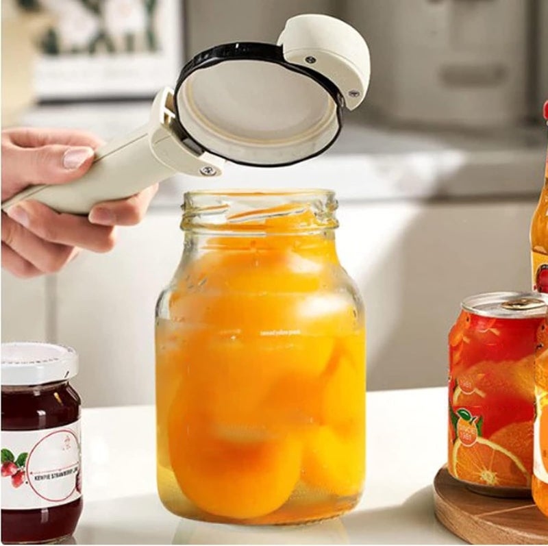 Desolio Multifunctional Retractable Bottle Opener - Adjustable Multifunctional Can Opener Jar Lid Gripper - 2024 New Jar Opener Bottle Opener for Weak Hands, Senior Arthritis (White) - Image 3