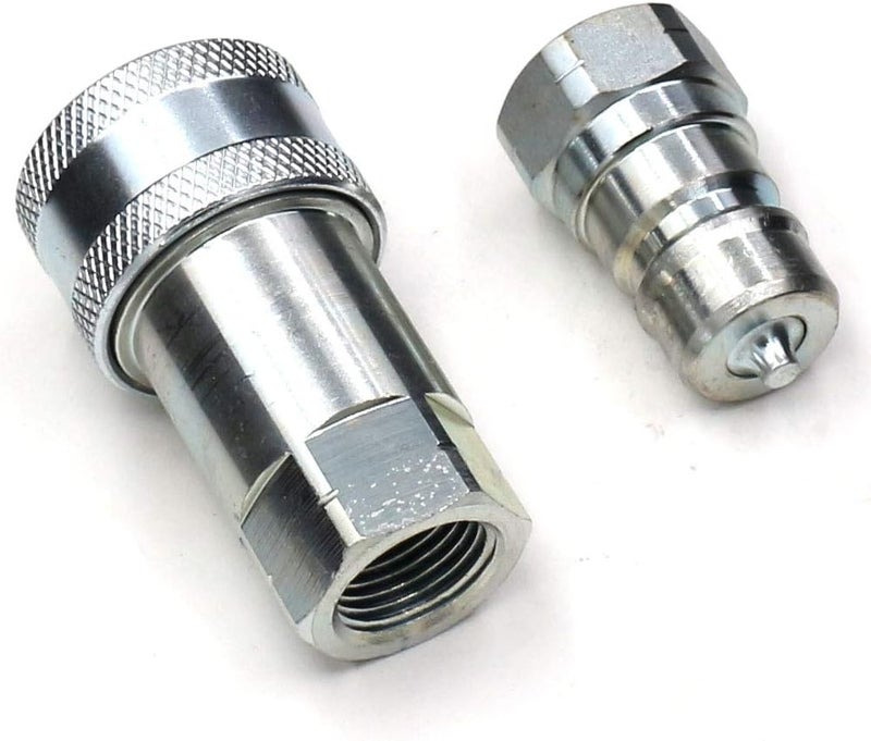 CEKER Hydraulic Quick Disconnect Coupler 3/8" NPT, ISO 7241-A Tractor Couplers Hydraulic Coupling - Image 1