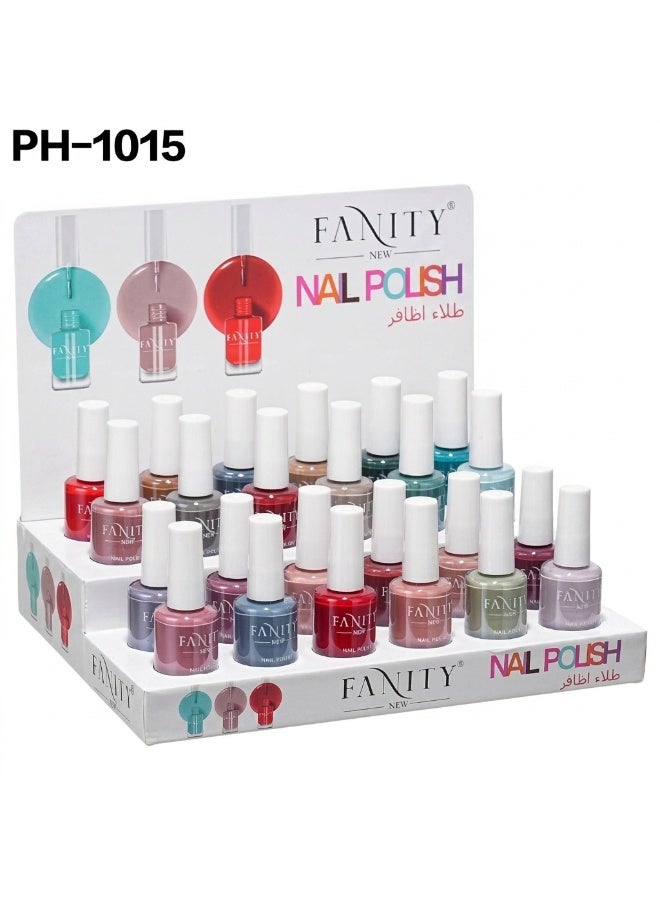FANITY 24-Piece Nail Polish Set Multicolour - Image 1