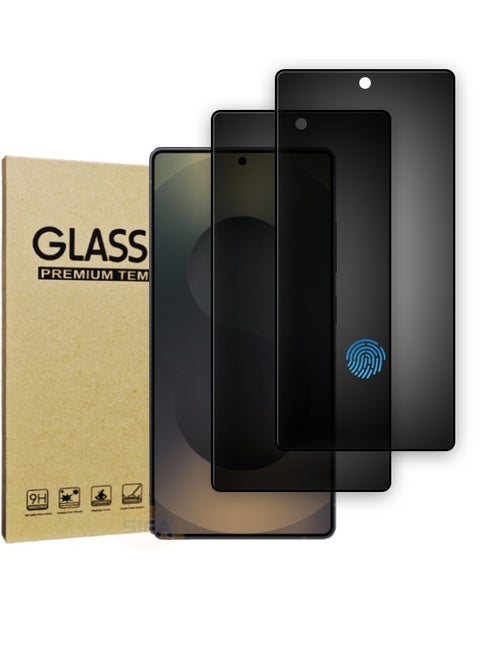 2 Pack Samsung Galaxy S25 Ultra Privacy Screen Protector, [30° Anti-Spy][Fingerprint Unlocking][9H Hardness][Bubble Free][Anti Scratch] Full Coverage Tempered Screen Protector for Samsung S25 Ultra 6.9 inch (Boxed, 2PCS)