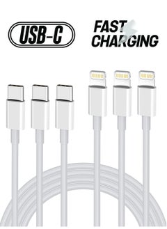 USB C to Lightning Cable 3PACK 2M Fast Charger Cable, iPhone Charger Cord Compatible with iPhone 14/13/12/11 Pro Max/XS MAX/XR/XS/X/8/7/Plus
