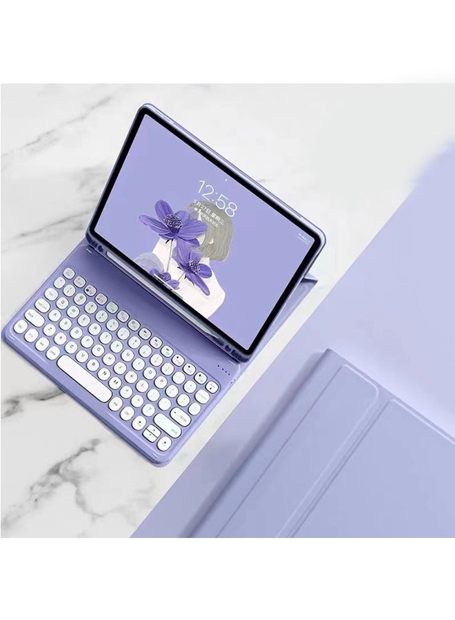 general Leather Case Compatible with Samsung Galaxy Tab S9 Plus 2023 12.4 inch Cover with Keyboard Detachable Magnetic Keyboard Case with Pen Holder