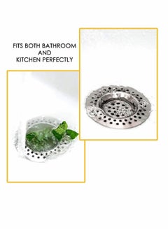 Excefore Stainless Steel Kitchen Sink Filter Plugs, 2 Sets Standard Filter Leakproof Plugs for Bathrooms, Kitchens, Showers (3 Inches, 7.5 cm)  - Image 2