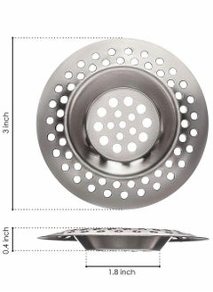 Excefore Stainless Steel Kitchen Sink Filter Plugs, 2 Sets Standard Filter Leakproof Plugs for Bathrooms, Kitchens, Showers (3 Inches, 7.5 cm)  - Image 5